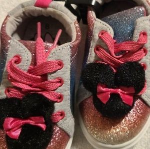 Minnie Mouse Tie Shoes Toddler sz 8